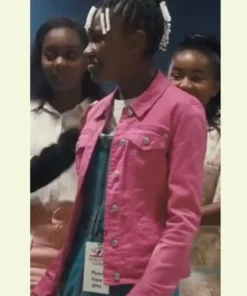 King Richard Venus Williams Shirt Style Pink Jacket