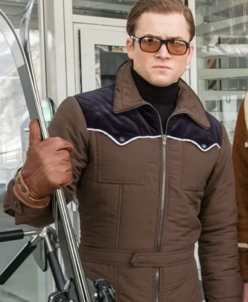 Kingsman The Golden Circle Eggsy Brown Jacket