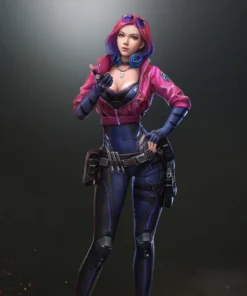 Kira Madroxx Cyberpunk 2077 Pink Leather Jacket
