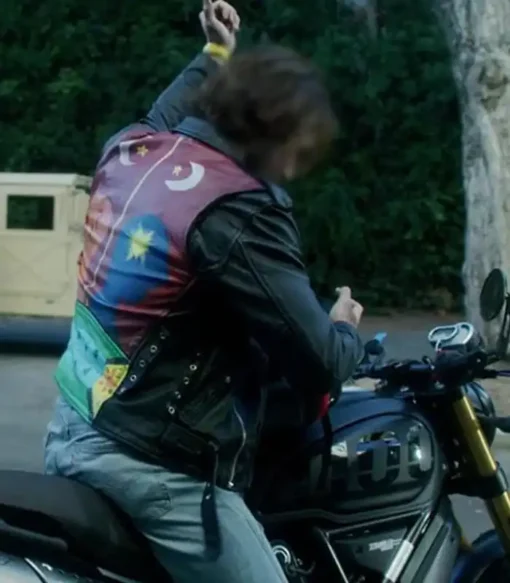 Kj Apa Movie Songbird Nico Price Black Biker Leather Jacket