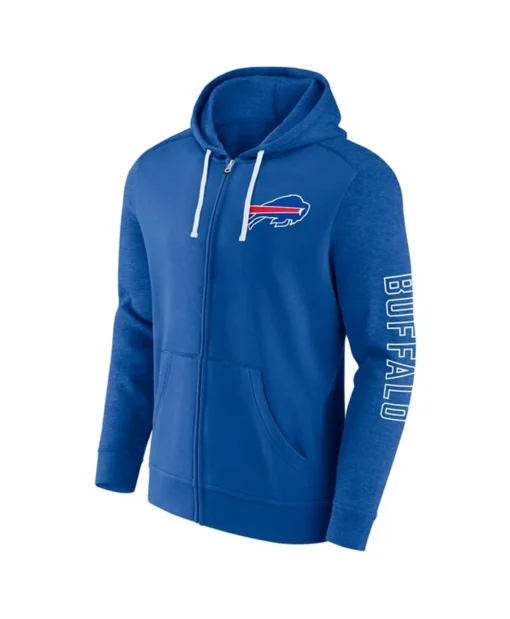 Knox Buffalo Bills Blue Full-Zip Hoodie