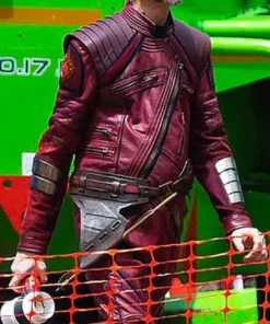 Kraglin Obfonteri Film Thor Love and Thunder Sean Gunn Burgundy Costume Leather Jacket