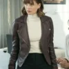 Kristen Bouchard Evil Purple Leather Jacket