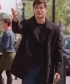 Kyle Allen The In Between Black Pea Wool Coat