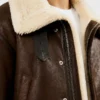 LJB Sherpa And Leather Jacket For Women