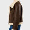 LJB Sherpa And Leather Jacket For Womens