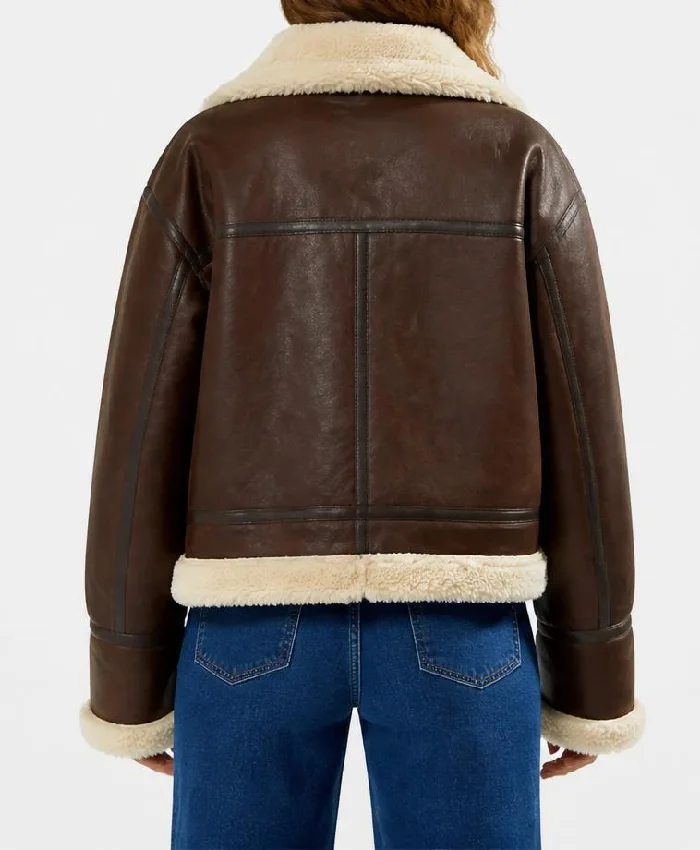 LJB Sherpa And Leather Jacket Women