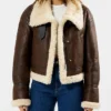 LJB Sherpa And Leather Jacket Womens