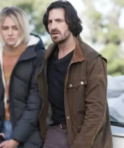 La Brea S02 Gavin Harris Brown Cotton Jacket