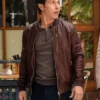 La Brea S03 Jon Seda Bomber Leather Jacket