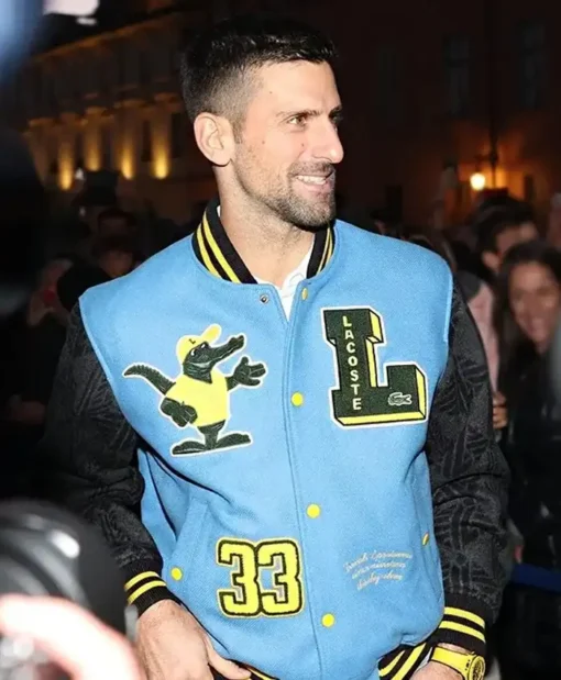Lacoste Novak Djokovic Varsity Letterman Jacket