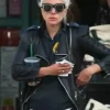 Lady Gaga Los Angeles Leather Black Jacket