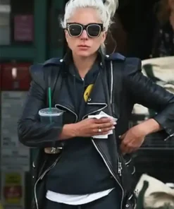 Lady Gaga Los Angeles Leather Black Jacket