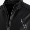Lambskin Motorcycle Slim Fit Black Leather Jackets