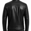 Lambskin Motorcycle Slim Fit Leather Jacket Back
