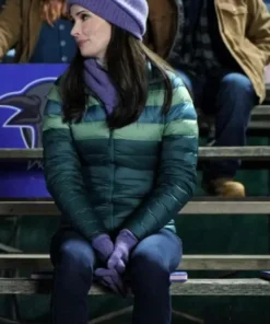 Lane TV Series Superman and Lois Elizabeth Tulloch Season 02 Green Zip Up Puffer Colorblock Parachute Jacket