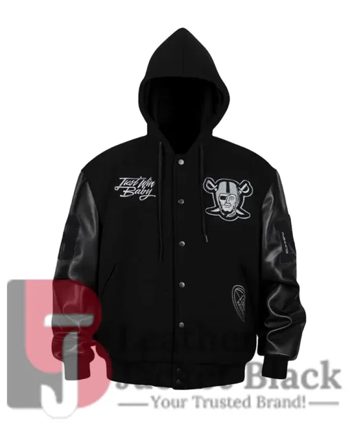 Las Vegas Raiders Antonio Pierce Varsity Black Jacket