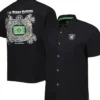 Las Vegas Raiders Button Up Black Shirt