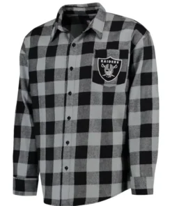 Las Vegas Raiders Flannel Shirt