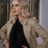 Laura Fine-Baker All American Monet Mazur Tan Brown Trench Coat