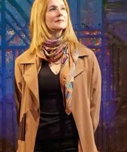 Laura Linney Brown Coat
