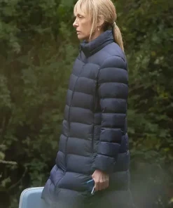 Laura Oliver Pieces of Her Blue Quilted Puffer Coat