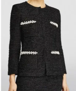 Lauren Book Good Morning America Black Tweed Jacket