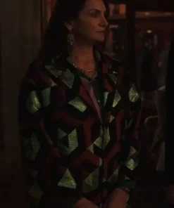 Laurence Gormezano Geometric Emily In Paris S03 Jacquard Coat