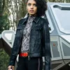 Legends Of Tomorrow S05 Maisie Richardson Sellers Black Studded Jacket