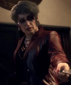 Legion Mary Kelley Watch Dogs Red Leather Jacket