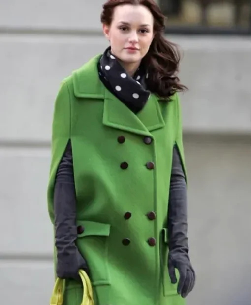 Leighton Meeste Tv Series Gossip Girl Green Cape Coat
