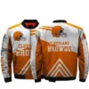 Lennox NFL Cleveland Browns Bomber White And Orange Jacket