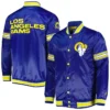 Leon Los Angeles Rams Satin Varsity Jacket