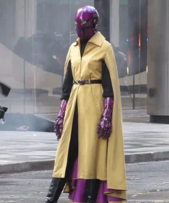 Leslie Bibb Cape Jupiter’s Legacy Yellow Coat