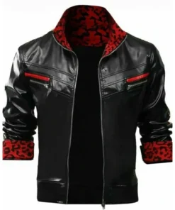 Leslie Kyle Final Fantasy VII Remake Black Leather Jacket