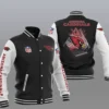 Levin Arizona Cardinals Varsity Baseball Jacket Black