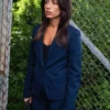 Leya Snabba Cash Evin Ahmad Blue Suiting Fabric Blazer