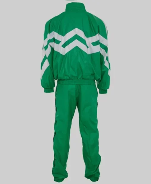 Liam Óg Kneecap Mo Chara Green Leather Tracksuit For Men And Women