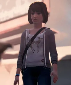 Life Is Strange 2 Max Caulfield Grey Fleece Hoodie