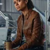 Lift 2024 Gugu Mbatha Raw Leather Jacket