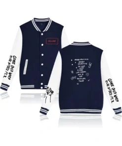 Lil Peep Love College Blue White Varsity Jacket