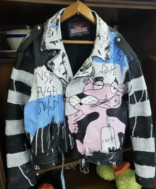Lil Peep Never Say Die Black Leather Jacket