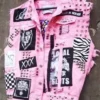 Lil Peep Pink Trash O Rama Studded Denim Vest