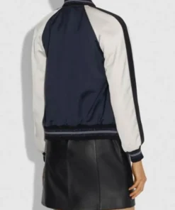 Lili Reinhart TV Series Riverdale S04 Betty Cooper Blue & White Wool Varsity Jacket