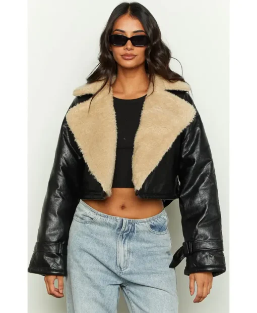 Lioness Off Duty Black Leather Jacket