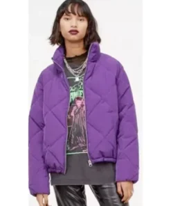 Locke and Key Kinsey Locke Purple Parachute Jacket