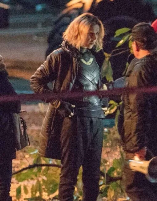 Loki Sophia Di Martino Parachute Black Coat