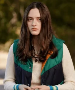 Lola Skye Reid TV Series Big Sky Season 2 Madison Ryan Green Satin Vest