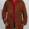 Order this Robert Taylor Longmire TV Series Sheriff Walt Longmire Suede Leather Brown Long Trench Coat