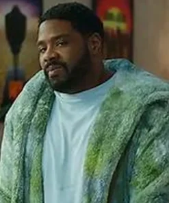 Loot S02 Ron Funches Tie-Dye Green Robe